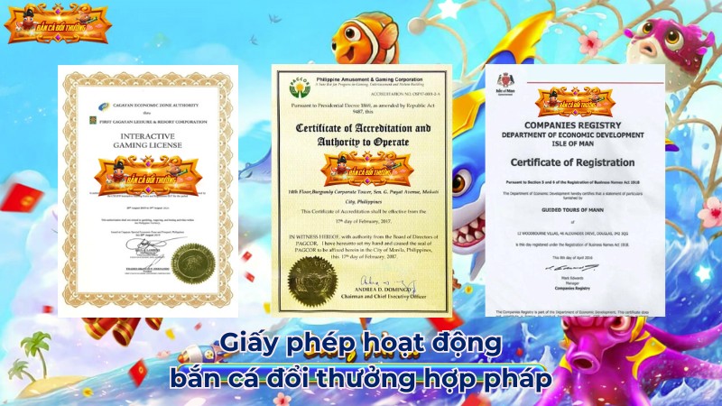 Giấy phép hoạt động hợp pháp Giấy phép hoạt động hợp pháp